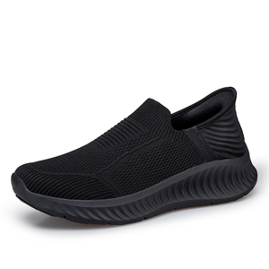 Wholesale Soft EVA Sole Casual Custom Fly Knit Slip On Shoes Men Sneakers For Women - Product Image 4