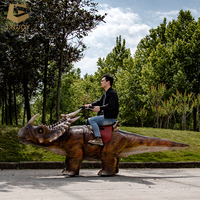 Voiture électrique de dinosaure de promenade de dinosaure Animatronic de parc animalier extérieur de JNKY-18 pour le divertissement d'enfants