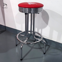 Chaise de bar pivotante en métal EaseNeat pour discothèque, hauteur de comptoir, idéale pour hôtel et restaurant - Offre spéciale