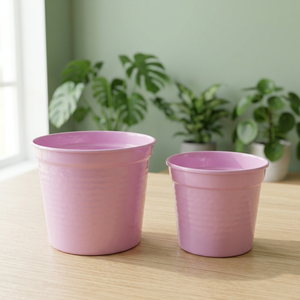 Juego de macetas con recubrimiento de polvo de hierro, 2 piezas - Product Image 2