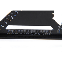 Outil de mesure multifonctionnel triangulaire en alliage d'aluminium de 7 pouces, design moderne de haute précision, DIY OEM, modèle CJTOOL pour la menuiserie