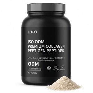 Collagène en peptides de formule personnalisée ISO ODM de qualité supérieure pour des os solides, un tissu conjunctif renforcé, un soutien articulaire et un complément protéiné en vrac pour l'entraînement - Product Image 1
