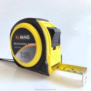 KEMING Ruban à mesurer rétractable traditionnel populaire en acier, système métrique et impérial, règle en plastique pour les entrepreneurs, mesure <span class=keywords><strong>de</strong></span> distance - Product Image 1