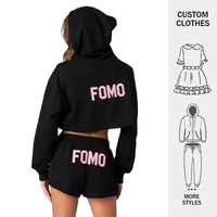 LOGO personnalisé de haute qualité décontracté haut à manches longues et élégant bout à bout femmes sport Fitness décontracté femme mode deux pièces ensemble