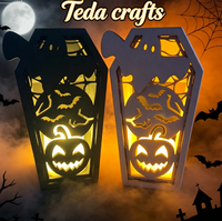 Boîte en bois personnalisée pour bougie artisanale d'Halloween, découpe laser, motif cercueil, rangement 3D superposé squelette et crâne avec contreplaqué découpé au laser