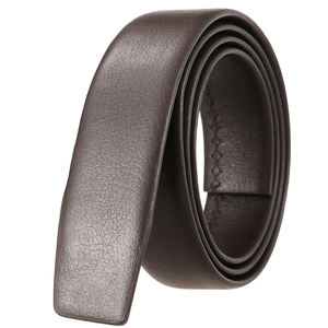Cinturón OEM de fábrica al por mayor para hombres, correa de cuero de vaca de 3,5 cm, correa de cuero de trinquete sin hebilla, tira de cinturón de cuero automático - Product Image 2