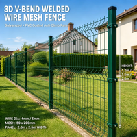 Clôture en panneaux soudés 3D durables, clôture en métal galvanisé à chaud avec revêtement en PVC, longue durée de vie