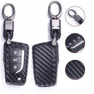 CRH voiture télécommande porte-clés housse en Silicone adapté pour Toyota Auris Corolla Avensis Verso Yaris <span class=keywords><strong>Aygo</strong></span> Scion TC IM 2015 2016 Camry RAV - Product Image 4