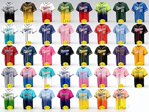 Maillots de baseball personnalisés de haute qualité, uniformes de baseball, ensemble d'uniformes de baseball pour jeunes - Product Image 3