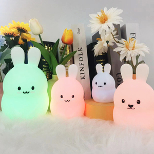 Kids Bedroom Cartoon Animal Panda Silicone Sleep Table Lamp Bunny Rechargeable Led <strong>Night</strong> <strong>Light</strong> for <strong>Baby</strong> Chidlren's Room - Product Image 6