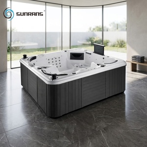 Bain à remous de luxe pour 5 personnes en acrylique, fabriqué par un fabricant, bain à remous extérieur, baignoire de massage, bain à remous Balboa, spas extérieurs - Product Image 1