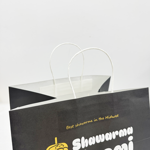 Bolsa de Papel Kraft Ecológica Personalizada para Comida Rápida para Llevar, Bolsa de Papel para Restaurante, Panadería, Comida para Llevar - Product Image 4