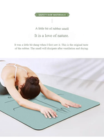 Tapis de yoga Sansd gravé au laser, en caoutchouc naturel PU, mat, givré, 5 mm, durable, logo personnalisé, tapis de yoga fabriqué en usine