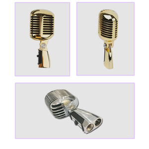 Micrófono vertical clásico de alta calidad, micrófono Vintage de puesta <span class=keywords><strong>en</strong></span> escena dinámica Retro para instrumentos musicales, accesorios de campo - Product Image 6