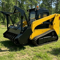 Attrezzatura per la pulizia del terreno: Trincia forestale, Benna a grappolo per radici per Skid Steer, Rastrello Harley in vendita