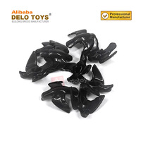 DELO TOYS DIY blocs de construction en vrac Briques en plastique Minifig, Plume Bird (Crow) matériau ABS (NO.13665)