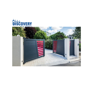 Bán Buôn Hiện Đại Trang Trí Nhôm Đu Cổng Sân Cử<span class=keywords><strong>a</strong></span> Vào Cử<span class=keywords><strong>a</strong></span> Nhôm Slat Cổng Lớn Chính Thiết Kế Cổng - Product Image 4