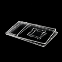Boîte de protection vide pour cartes de collection, soudée par ultrasons, avec support d'étiquette