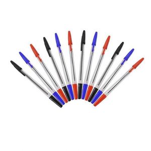 Stylo à bille simple en plastique transparent pour la promotion, idéal pour le bureau, l'école et les étudiants, écriture fluide - Product Image 1