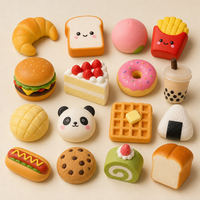 Jouet Squishy Gâteau à Remontée Lente, Balle Anti-Stress Squishy Gâteau à la Crème Réaliste, Jouet Sensoriel Doux pour Enfants et Adultes à Jouer sur le Bureau