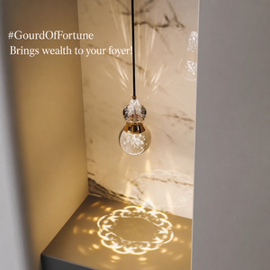 Lámpara Colgante de Cristal con Forma de Calabaza, Vidrio Esmerilado, LED de 3 Colores, Altura Ajustable, para Entrada de Villa, Sala de Estar - Product Image 2