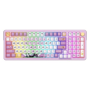 Teclado Mecánico Inalámbrico Tri-Modo Red <span class=keywords><strong>Dragon</strong></span> KS99 con Retroiluminación RGB, USB-C, Interruptores Intercambiables en Caliente, Personalizable, para Juegos - Product Image 5