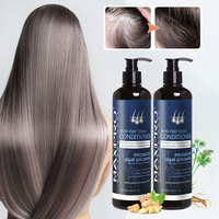 Marque privée Maxipro Herbal Argan Oil Infused 500ml Après-shampooing naturel au gingembre biologique Ensemble de soins capillaires hydratants