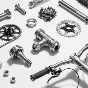 Pièces de vélo en alliage d'aluminium et fibre de carbone sur mesure CNC, usinage de précision, personnalisation, tige de guidon de vélo - Product Image 1