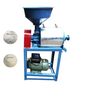 Small Grain Grinding Home Use Electric Wheat Corn Maize Flour Mill Machinery Milling Machine Plant Price