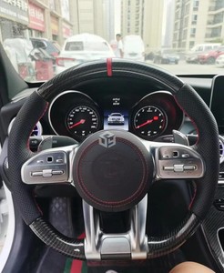 Para Benz AMG GLC GLE CLA GLS GLB EQA EQB GTS <span class=keywords><strong>GT</strong></span> W205 W204 W206 W221 W222 W223 W213 W211 W219 volante de fibra de carbono LED - Product Image 2