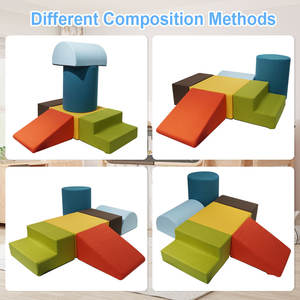 Bloques de juego suaves para bebés, 6 uds., juguetes de escalada, coloridos, suaves para escalar y gatear, bloques de juego suaves para niños pequeños - Product Image 5