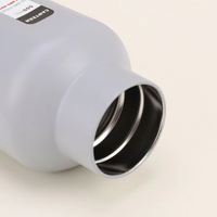 Bouteille isotherme personnalisable en acier inoxydable à double paroi avec poignée, pour voyage, sport et vin, avec paille