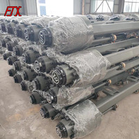 Essieu de remorque de type allemand JUXIN 12T 14T 16T 18T 150*150, tube carré, essieu arrière pour camion, remorque, semi-remorque