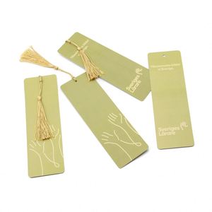Cute Blank Tassels Hot Selling Souvenir Promotional Gift <b>Bookmarks</b> Custom Logo Printing Magnetic Paper <b>Bookmark</b> - Product Image 3