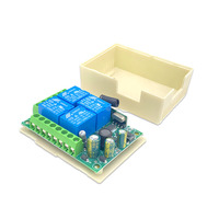 Relais AC220V 10A 4 canaux, interrupteur à distance sans fil RF avec module émetteur et récepteur 433 MHz, télécommande LED