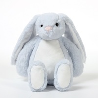 Peluche lapin transfrontalière de Pâques, super douce, en peluche courte et coton PP, avec logo thermocollé et longues oreilles