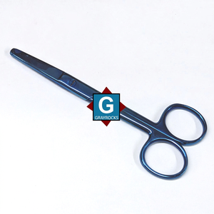 Tijeras Quirúrgicas Azules Littauer Spencer para Retirar Suturas, Tijeras Manuales de Acero Inoxidable para Cirugía General - Product Image 1