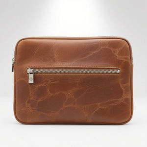 Funda para portátil de piel auténtica y auténtica de primera calidad personalizada del fabricante con cierre de cremallera y <span class=keywords><strong>forro</strong></span> suave para <span class=keywords><strong>MacBook</strong></span> <span class=keywords><strong>Pro</strong></span> Air - Product Image 6