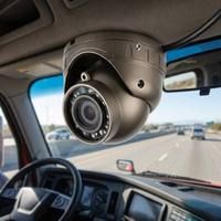 Cámara AHD para Cabina Delantera, 12 LED IR, 1080P, Aleación de Aluminio, Micrófono Integrado, Resistente a Impactos, Visión Nocturna, Monitoreo Vehicular, 2 Años de Garantía