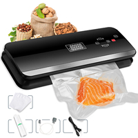 Scelleuse sous vide à barre métallique brevetée à commande tactile, avec coupe-sac intégré, contrôle tactile, NTC, vente en gros, fourniture d'usine pour la conservation des aliments