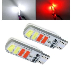 Nuevas piezas <span class=keywords><strong>de</strong></span> coche T10 T10 silicona 5630 8SMD bombilla LED W5W 168 194 lámpara liquidación matrícula luz ambiental faro - Product Image 5