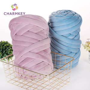 Charmkey Chất Lượng Cao 250G/500G/1000G Siêu Dày Gạc Dải Bông Dệt Tay Chunky Sợi Cho Chăn Dòng Gối - Product Image 5