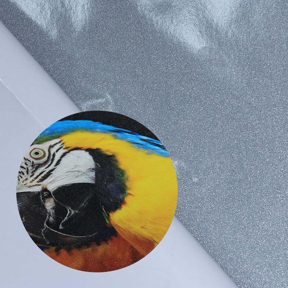 High Quality Self-adhesive PVC Glitter Finish Cold Laminating Film for Photo Prints & Decorative Wraps