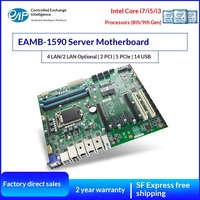 Carte mère industrielle EIP EAMB 1590, chipset Intel CPU SATA de 8e et 9e génération, carte mère de contrôle de serveur industriel de bureau, neuve