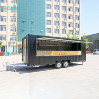CAMP Nouvelle Cuisine Mobile de Haute Qualité, Conteneur de Restaurant sur Roues, Conteneur Maritime de 20 pieds, Bar