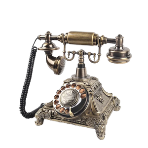 Teléfono de Resina Estilo Antiguo para Libro de Visitas con Tarjeta de Memoria de 32GB y Correo de Voz para Bodas, Caja de Regalo Incluida - Product Image 1