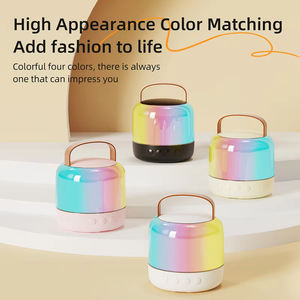 Mini machine de karaoké, système d'enceintes portables avec micro sans fil, lumière RVB dynamique, effets de changement de <span class=keywords><strong>voix</strong></span>, pour enfants, cadeau familial - Product Image 3