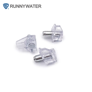 Supporti per Mensole Regolabili Nascosti in Plastica Trasparente per Mobili e Armadi - Product Image 1