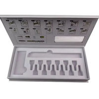 Boîte rigide personnalisée à fermeture magnétique pour flacon de peptide rétractable avec insert en mousse EVA, pour suppléments de peptides premium.