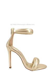 New Women's Plus Size Ladies Sexy Party Square Head Straight Toe Back Zipper Slim Heel <b>Pumps</b> Sandals Shoes - Product Image 5